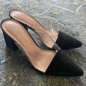 Black platform heels